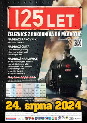 125 let tratě Rakovník - Mladotice dne 24.8.2024