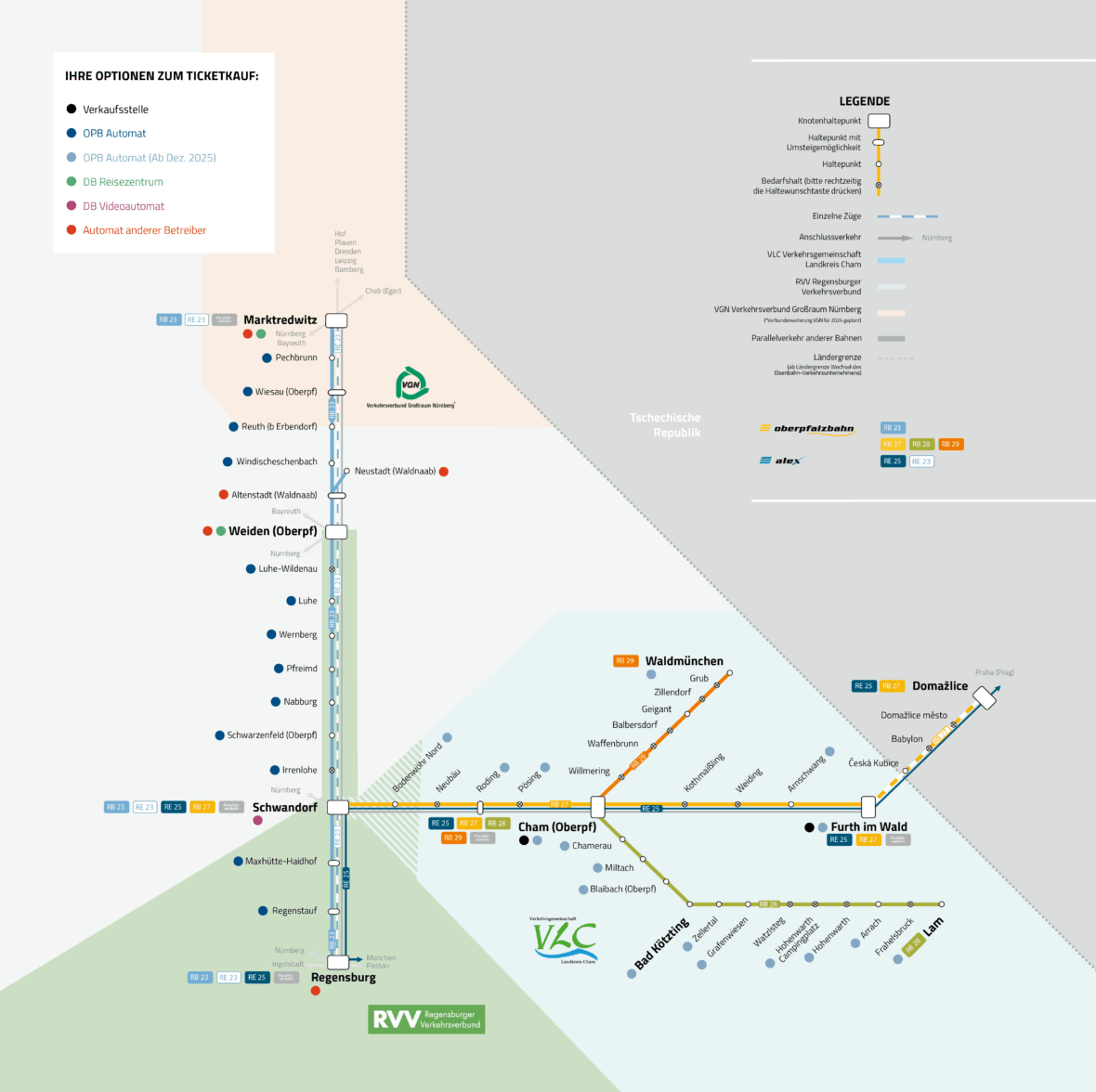 Liniennetz oberpfalzbahn Verkaufsstellen 2024 10