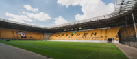 Das Bild zeigt das Stadion des Fußballvereins Dynamo Dresden.