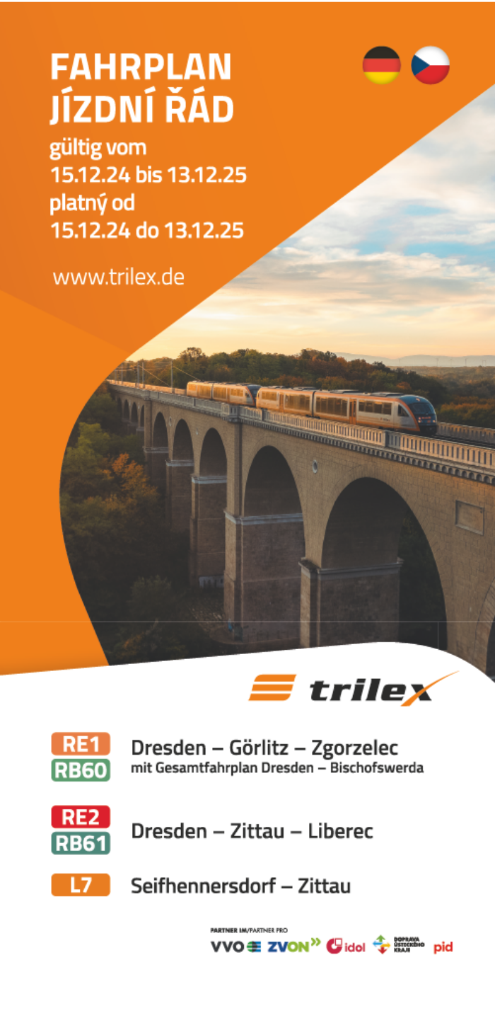 Fahrplan trilex | gültig ab 15.12.24