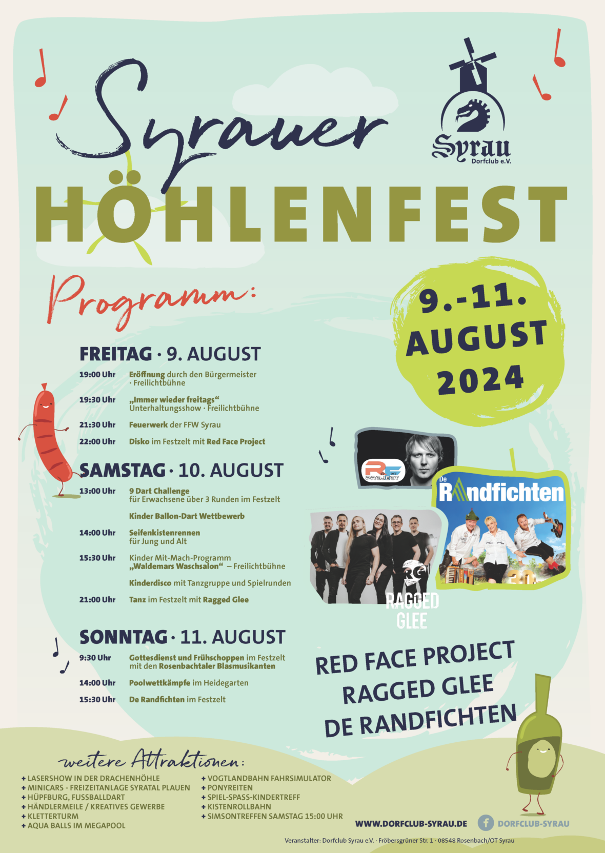 Syrau Hoehlenfest 2024 Plakat A4