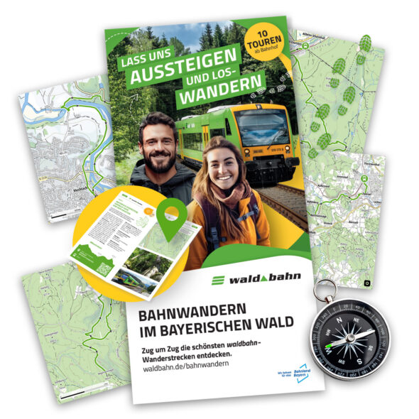 Montage Wanderkarte 2024 Waldbahn Landingpage