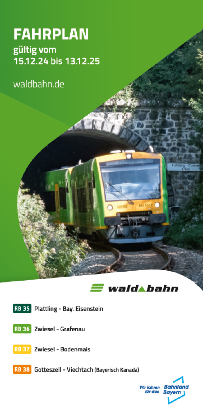 Fahrplan waldbahn bis 13. Dezember 2025