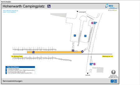 SEV Haltestelle Hohenwarth Campingplatz