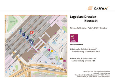 Dresden Neustadt Lageplan