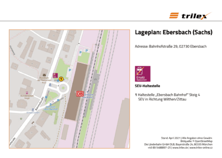 Ebersbach Lageplan