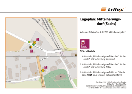 Mittelherwigsdorf Lageplan