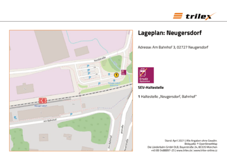 Neugersdorf Lageplan