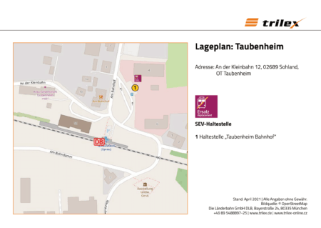 Taubenheim Lageplan