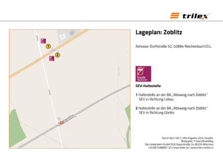 Zoblitz Lageplan