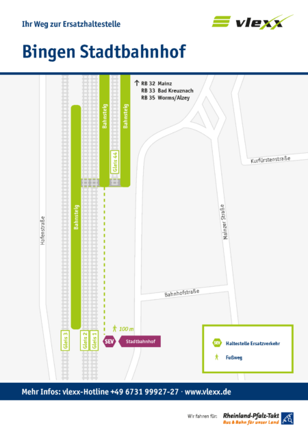 Bingen Stadtbahnhof Ersatzhaltestelle