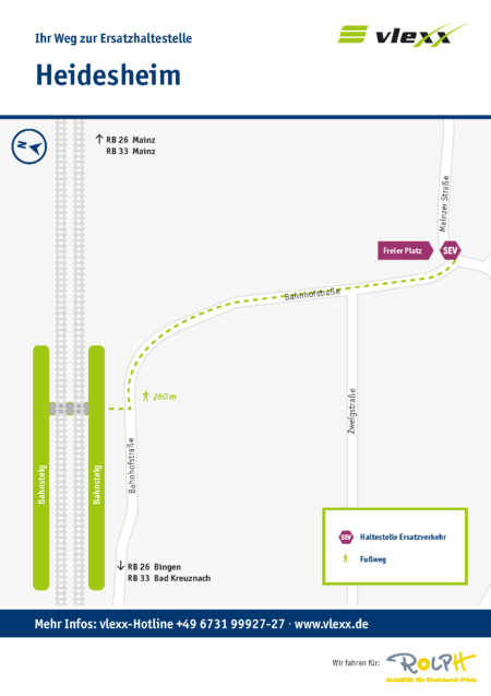 Heidesheim Freier Platz Ersatzhaltestelle