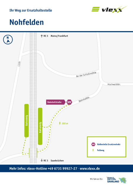 Nohfelden Bahnhofstrasse Ersatzhaltestelle