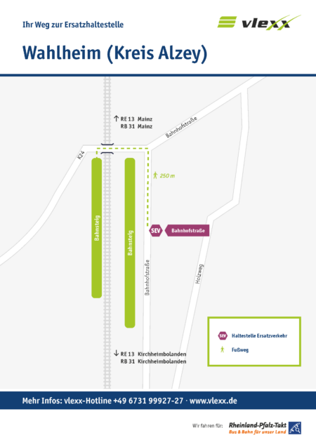 Wahlheim Bahnhofstrasse Ersatzhaltestelle