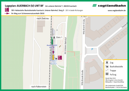 Lageplan Auerbach Unt Bf