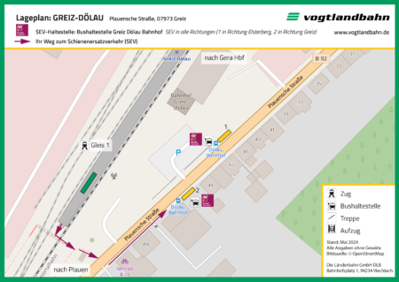 Lageplan Greiz Doelau