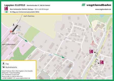 Lageplan Ellefeld Rathaus