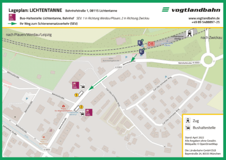 Lageplan Lichtentanne