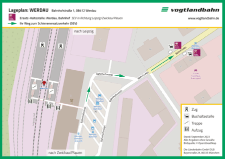 Lageplan Werdau