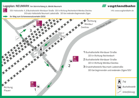 Lageplan Neumark Ladestrasse Werdauer Strasse